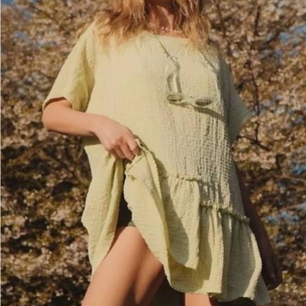 Free People Peach Mini Dress - Picture 3 of 16